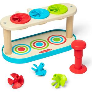 Melissa & Doug Match & Push Spinning Tops Developmental Skills Toy for Girls and Boys 2+ - FSC Certified