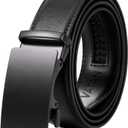 VATAN Men's Belt Leather Ratchet Belt for Men Dress Casual Every Day with Adjustable Buckle, Trim to Fit (30-38)