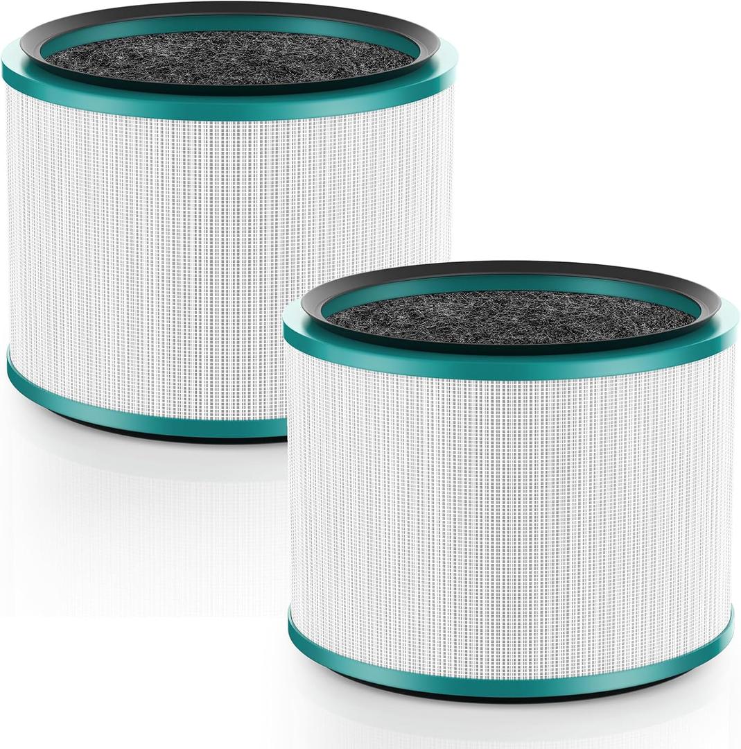 2 Pack Air Purifier Filter Replacements for Dyson HP01, HP02, DP01 Desk Purifiers. Compare to Part # 968125-03 - Compatible with Dyson Pure Hot Cool Link Air Purifier Filter Replacement