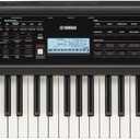 Yamaha 61 Touch Sensitive Keys Portable Keyboard for Beginners with Music Rest, Power Adapter PSR-E383