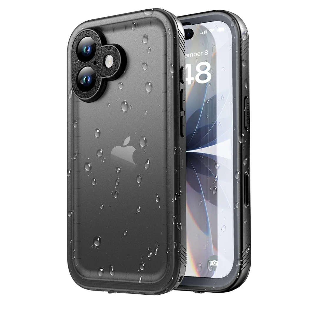 SPORTLINK for iPhone 17 Case - IP68 Waterproof Military Protective Full Body Heavy Duty Shockproof 360 Sealed Dustproof with Camera Screen Protector Phone Cover for iPhone 17 6.3" Black