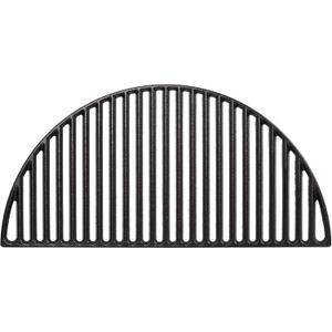 Kamado Joe Durable Half-Moon Cast Iron Cooking Grate with Grill Grate Lifter for Big Joe 24-inch Charcoal Grill and Smokers, Free Standing, in Black, Model BJ-HCICG