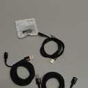 KUULAA 3 Pack Magnetic Charging Cable USB C,3A Fast Charging/Data Transmission with 3 in 1 Charging Tips Nylon-Braided Phone Compatible for iProduct /Type C/Micro Device Black(3.3ft/6.6ft/6.6ft)