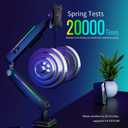 Monitor Stand Arm, Dynamics Touch Function, RGB Single Monitor Stand ArmFits 17-32" Screens,Support up to 19.84 lbs,Adjustable Desk Mount,Gas Spring Clamp Monitor Arm,Quick Release Plate