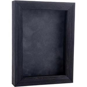 6" x 8"  Shadow Box Frame Black Wood