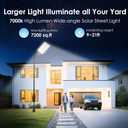 10000W Solar Street Light, Large Solar Street Lights Outdoor Waterproof, Heavy Duty Solar Parking Lot Lights Dusk to Dawn, Pole or Wall Mount, Motion Sensing & Remote for Outside Commercial