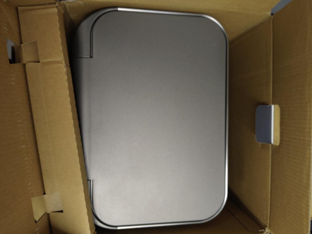 Simplehuman 45 Liter, 12 Gallon Liter Rectangular Hands-Free Kitchen Step Trash Can with Soft-Close Lid, Brushed Stainless Steel with Plastic Lid