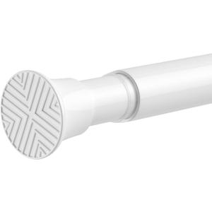 Shower Curtain Rod White 31-76 Inch Adjustable Tension Rod | Spring Tension, No Drilling, Anti-Slip, Rustproof, Easy Install