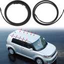 Roof Molding Drip Side Finish Stripe Driver Right Left Side Drop Weatherstrip Compatible with Scion Vehicle XB 2008 2009 2010 2011 2012 2013 2014 2015 Replaces# 75556-12171 75555-12161 (2PCS)