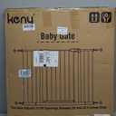 keny 29"-42.5" Baby Gate for Stairs, Auto Close Safety Dog Gate, Pressure Mounted Easy Walk Through Pet Gate for Doorways, Durable Stair Gate, 30" Tall, Black