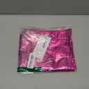 Kisidoo Metallic Shiny Skirts Y2K Low Waist Sparkly Rave Bodycon Mini Cargo Skirts with Pocket. (Size Medium, Rose Red)