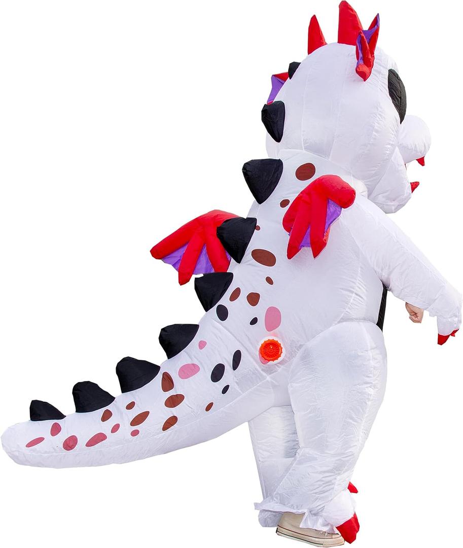 Winged Flying Inflatable Dinosaur Costume Men Adult Size Blow Up Halloween Suit Unisex Suitable