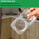 20 Sets Disposable Condiment Container with Lid, Double Compartment Plastic Container for Used for Travel Size Condiments, Snack, Dipping Sauce