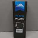 Neck Pillow for Sleeping, Travel Pillow, Camping Pillow, Ergonomic Memory Foam Compressible Medium Firm, Ideal for Home, Bedroom, Office and Camping (Light Blue, M) (M-17.7x12x4/3 In)