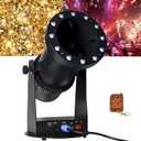 1500W Professional Confetti Machine RGB 12LEDs Cannon Machine Electric Confetti Launcher Confetti Tubes W/Wireless Remote & DMX, for Special Event, Parties, Club, Wedding, Concerts