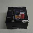 OVENTE Immersion Hand Blender, 300W Electric Handheld Portable Stick Mixer Set with 2 Mixing Speed, Stainless Steel Blades, Egg Whisk Attachment, Mixing Beaker and BPA-Free Food Chopper, Black HS565B