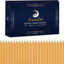24 Pack Golden Spell Chime Candles  Premium Mini Unscented Taper Candles for Rituals, Prayer, Meditation, Altar, Spells  4" Tall  Ideal for Witches & Spiritual Practices