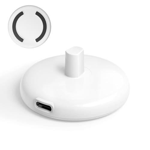 Induction Type C Charger Compatible with Oral-B Braun Electric Toothbrushes IO3/4/5/6, Pro 1/3/600/3000, D100, Portable Travel Charger Replacement for 3757, White