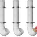 3 Pack PVC Chicken Feeder, 6 lb Capacity Automatic Chicken Feeder No Waste,Easy to Install and Clean for Chicken Poultry Feeder