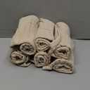 Looxii Muslin Burp Cloths 6 Pack - 20" x 10" - Ultra Soft & Absorbent, 6-Layer 100% Cotton for Spit Up & Drool- Gentle Neutral Burping Cloths, Baby Newborn Essentials Gifts for Boys Girls, Apricot