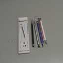 Bopomofo Stylus (5 Pcs), 2-in-1 Stylus Pen for Touch Screen, High Precision and Sensitivity, Suitable for iPhone/ipad/Android Tablets, Compatible with Touch Screens (Black/White/Blue/Rose Gold/Silver)