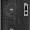Portable Cabinet PA Speaker System - 1600 Watt Outdoor Sound System Vehicle Stereo Speakers w/Dual 12" Woofers, 3.4" Piezo Tweeters, 5"x12" Super Horn Midrange, Crossover Network - PylePro PADH212