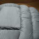 ALIBO Large Size Nonslip Back Support Cushion Low Back Pain Relief Pillow Seat Cushion with Lumbar Rest for Office Chair,Recliner,Rocking Chair,Wheelchair,Auto Car with Long Adjustable Straps