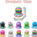 24 Pack Octopus Slow Squishy Toys Soft Stress Relief Fidgets Toys for Kids Boys Girls Party Favors Novelty Prizes, Small