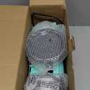 2-in-1 Double Waffle & Pancake Maker - CACHOO Mini 4" Nonstick Waffle Iron & Small Round Griddle with 4 Removable Plate Sets, Dishwasher Safe, Perfect for Small Spaces, Apartments & Dorms, Aqua