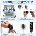 Ice Machine for Knee After Surgery, Programmable Cold Therapy Machine w/Temp Disp, 12H Knee Ice Machine Pain Relief, 12QT/Ultra-Quiet,Cryotherapy for Knee Replacement Shoulder Hip