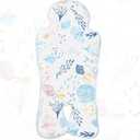 Pinkunn Gel Car Seat Baby Cooling Pad for Summer Breathable Stroller Cooler Pad Multifunctional Carseat Cooling Mat for Baby Child Dining Chair Safety Seat Stroller(Blue, White,Sea)