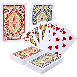 Playing Cards 2 Pack - HD Waterproof Standard Poker,Game for Family Games,Parties and Gatherings (Yellow & Blue)