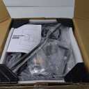 YAOHUOO Printer Stand with Power Outlet/Fabric Drawers, Printer Cabinet with Storage Shelf and Rolling Shredder Stand, Printer Table for Home Office, 22.8"15" Black