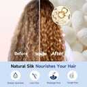 Umisleep Silk Bonnet, Soft Hair Bonnet for Sleeping, Real Mulberry Silk Lining, Bonnets for Women Hair Care, Double Layer Hair Cap with Tie, Large Silk Hair Wrap for Curly Long Hair, Blue