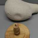 Peohud 21 Inch Mannequin Head, Canvas Wig Head Stand with Detachable Wood Stand, Linen Hat Display Model Head for Caps, Headdress, Wig Making