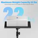 Projector Stand on Wheels with Shelve, Laptop Tripod Stand Height Adjustable with Gooseneck Phone Holder, Laptop Floor Stand for Office, Home, Stage, Studio, DJ Racks Holder Mount 1Pack