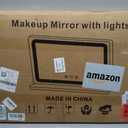 Ratsamee 23" x 18" Vanity Mirror with Lights, Led Lighted Makeup Mirror with 3 Color Dimmable Lights, Touch Control, USB Charging Port, Gifts for Women Wife Teengirls