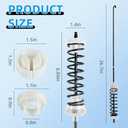 W10780045 WTW4816FW2 NTW4516FW2 NTW4605EW0 NTW4516FW1 WTW4800BQ1 Washer Suspension Rod Kit for Amana Whirlpool Kenmore WTW4800BQ0 RTW4516FW1 WTW4815EW0 NTW4516FW0 WTW4815EW1 WTW4816FW1 W10821951