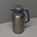 IDEUS Thermal Coffee Carafe 68oz (2,000ml), Stainless Steel Double Wall Insulated Vacuum Flask, Water Jug Coffee Server and Beverage Dispenser, Heat and Cold Retention, Metallic