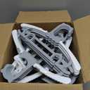 50 Pack Baby Clothes Hanger with 16 Clips, 11-15 inch Adjustable Kid Hangers, Multifunctional Children Hanger for Girl Boy Toddler Kids Child(Grey)