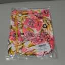 Cicy Bell Summer Babydoll Peplum Tops V Neck Puff Sleeve Bow Floral Shirts (L)