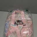 Itzy Ritzy Toddler Backpack - Daycare Bag - Features Adjustable Shoulder Straps, 2 Side Pockets & Spacious Interior with Wipeable Fabric Lining & Name Label, Ribbons & Roses Backpack (Small)