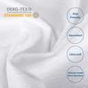Queen Size Mattress Protector Waterproof,Smooth Top Mattress Protector for Kids,Breathable Skin Friendly and Noiseless Fitted Sheet,Viscose Terry Mattress Cover