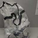 Household Essentials 2622 MightyStor Large Storage Bag with Handles | Clothing and Linen Storage Bag | White Tarp with Black Trim