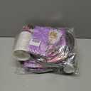 2 x Halloween Paper Plates, Halloween Party Plates and Cups With Straws, Disposable Tableware Party Supplies, Serve for 25 Guests, Spooky Pumpkin Bat Castle, 125 PCS