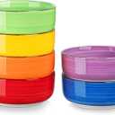 vancasso Bonita Cereal Bowls Set of 6, 24 Oz Ceramic Bowls for Kitchen, Dishwasher & Microwave Safe Bowls for Soup, Cereal, Dessert, Fruit, Warm Colored Bowl Set