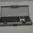 Bluetooth Slim Keyboard for Mac, Aluminum Rechargeable Keyboard Wireless, Low-Profile Silent Flat Key Compatible with Apple iMac, MacBook, Mac and iOS, Full Size - Silver Black