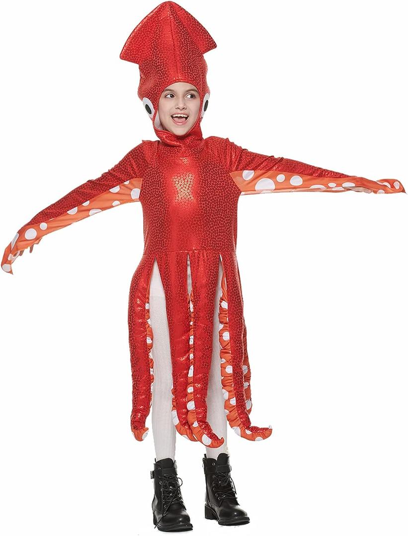 FantastCostumes Kids Squid Halloween Costume Cute Octopus Costumes (Small)