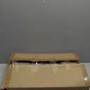 Farmhouse Semi Flush Mount Ceiling Light Fixture, Lights for Bedroom, Black Metal and Wood Kitchen Light Fixtures with 6 E26 Bulb Sockets, Hallway Light Fixtures, Lamps for Living Room