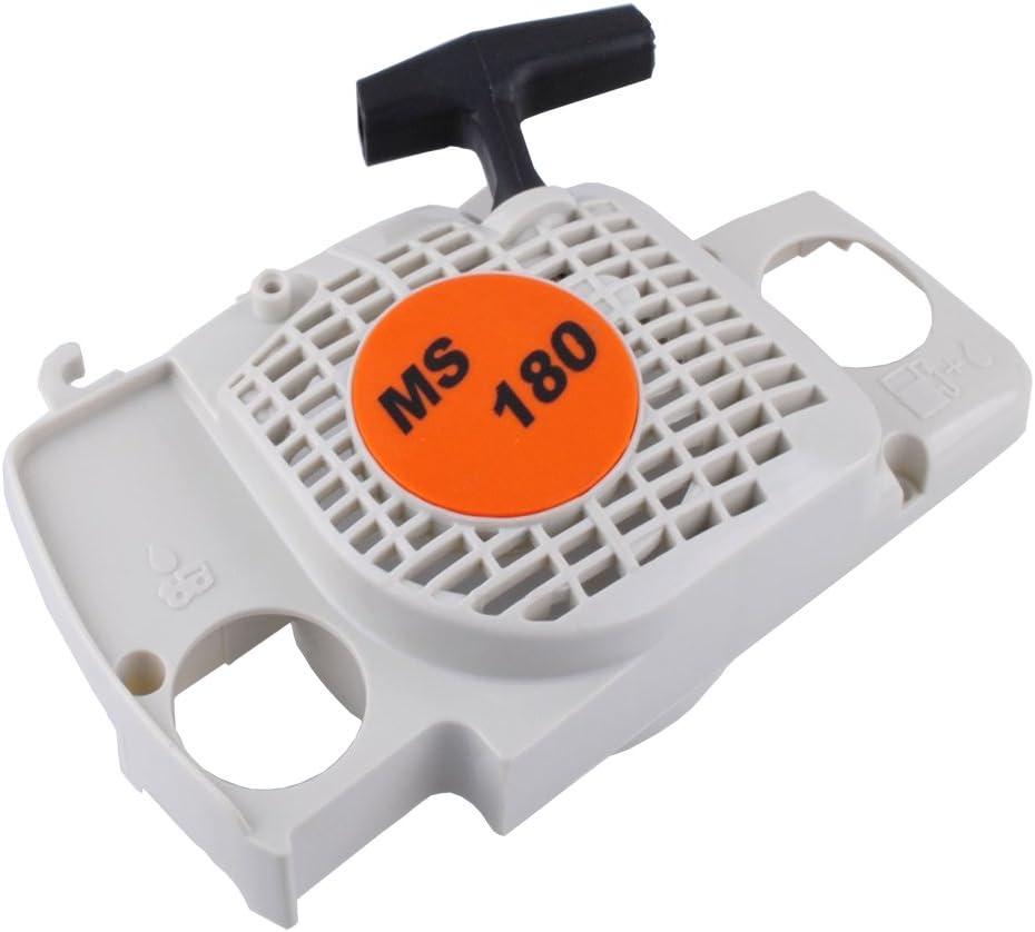 SaferCCTV Rewind Recoil Pull Starter Assembly with Start Handle Compatible with Stihl 017 018 Ms170 Ms180 Chainsaw Replacement Part# 1130 080 2100